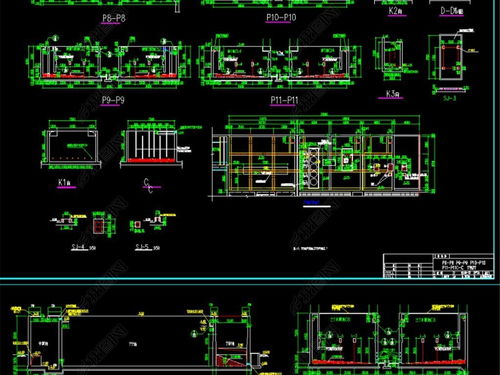 廣東某污水處理廠CAD圖紙設計平面圖下載與企業綜合管理